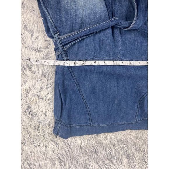 Celebrity Pink Jeans Denim Dress Womans Medium Strapless Belted Romper NWT - Picture 3 of 7